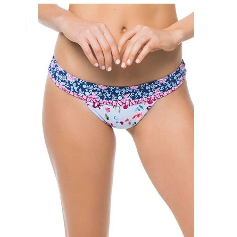 Lucky Brand Junior's Gypsy Floral Banded Hipster Bikini Bottom Size S   11213